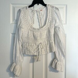 Free People Crotchet Top